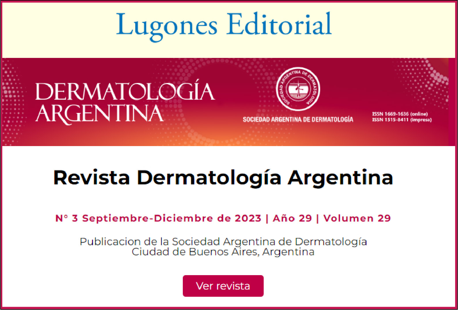 Newsletter Dermatología Argentina