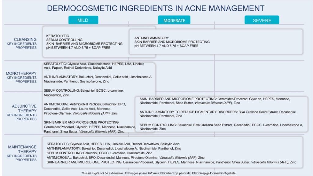 4 Dermocosméticos acné consenso