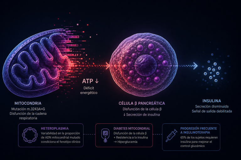 1 Diabetes mitocondrial heteroplasmia y tratamiento