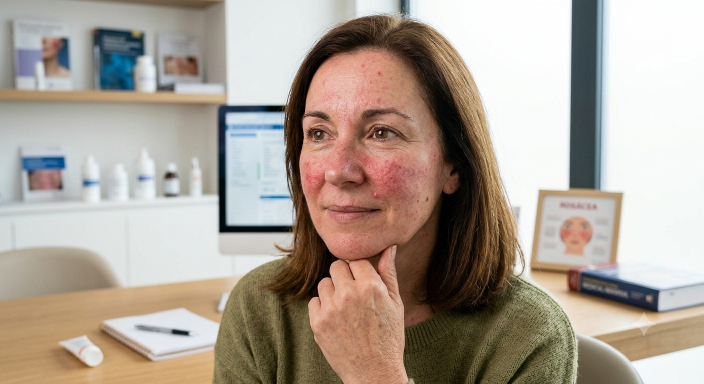 3 Rosácea biomarcadores inflamatorios y metabólicos