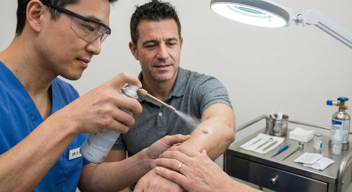 3 Crioterapia dermatología beneficios lesiones