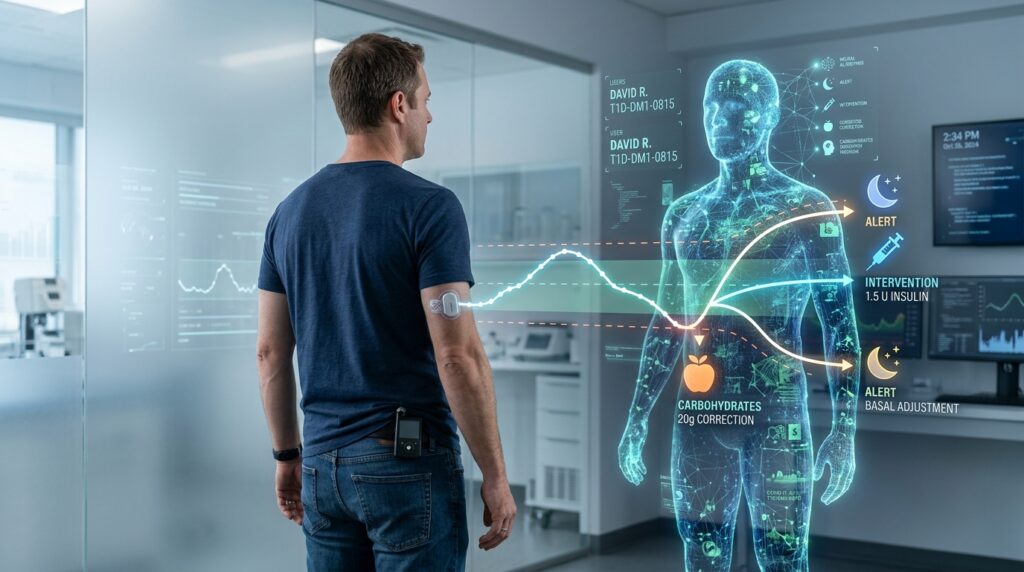0 Diabetes tipo 1 digital twins para simular intervenciones